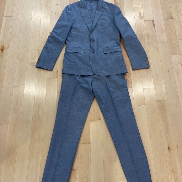 J Crew Ludlow Slim-fit unstructured suit pant in Irish cotton-linen blend - Picture 7 of 8